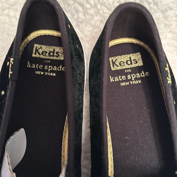 Keds X Kate Spade New York Double Decker Quilted Velvet Sneakers size 8 - Picture 3 of 9
